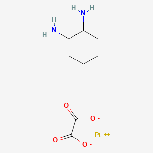 molecular formula C8H14N2O4Pt B8057430 Cyclohexane-1,2-diamine; oxalate; platinum(2+) CAS No. 61913-68-6