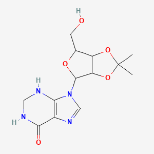 9-[6-(hydroxymethyl)-2,2-dimethyl-3a,4,6,6a-tetrahydrofuro[3,4-d][1,3]dioxol-4-yl]-2,3-dihydro-1H-purin-6-one
