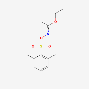 molecular formula C13H19NO4S B8057459 Ethyl O-Mesitylsulfonylacetohydroxamate 