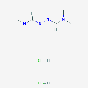 molecular formula C6H16Cl2N4 B8057495 N'-((Dimethylamino)methylene)-N,N-dimethylformohydrazonamide dihydrochloride 