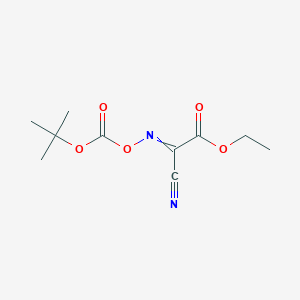 molecular formula C10H14N2O5 B8057508 ethyl 2-cyano-2-[(2-methylpropan-2-yl)oxycarbonyloxyimino]acetate 