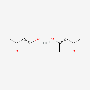 molecular formula C10H14CuO4 B8057568 copper(2+) bis(4-oxopent-2-en-2-olate) 
