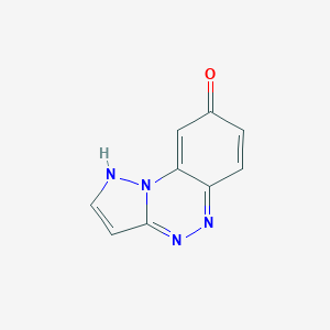 molecular formula C9H6N4O B080577 Pyrazolo[5,1-c][1,2,4]benzotriazin-8-ol CAS No. 14394-47-9