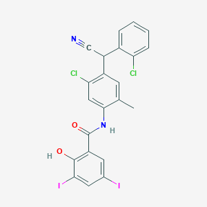 molecular formula C22H14Cl2I2N2O2 B8057740 Closantel 