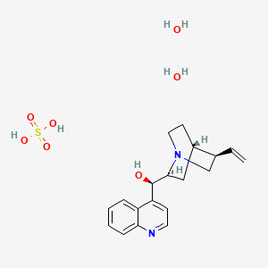 molecular formula C19H28N2O7S B8057796 cinchonidine sulfuric acid dihydrate 