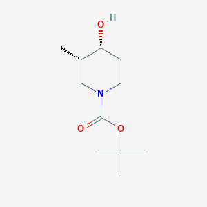 molecular formula C11H21NO3 B8058048 tert-butyl (3S,4R)-4-hydroxy-3-methylpiperidine-1-carboxylate 