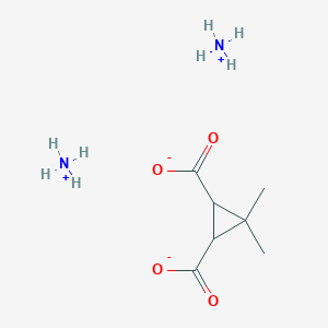 molecular formula C7H16N2O4 B8058186 Ammonium 3,3-dimethylcyclopropane-1,2-dicarboxylate 