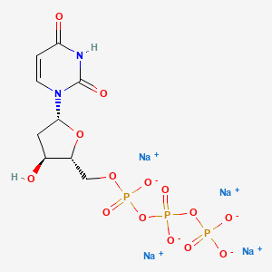 Sodium ((2R,3S,5R)-5-(2,4-dioxo-3,4-dihydropyrimidin-1(2H)-yl)-3-hydroxytetrahydrofuran-2-yl)methyl triphosphate