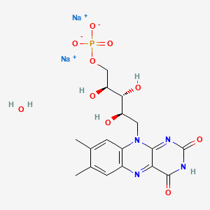 Sodium (2S,3R,4R)-5-(7,8-dimethyl-2,4-dioxo-3,4-dihydrobenzo[g]pteridin-10(2H)-yl)-2,3,4-trihydroxypentyl phosphate hydrate