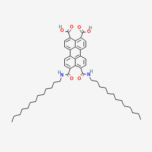 9,10-bis(tridecyl-C-hydroxycarbonimidoyl)perylene-3,4-dicarboxylic acid