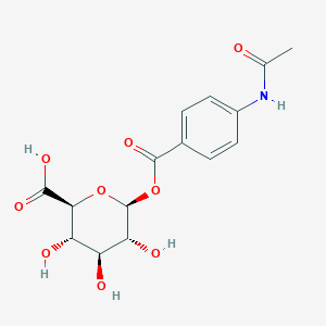 molecular formula C15H17NO9 B8058491 Acedoben Acyl-?-D-glucuronide 