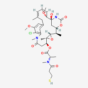 molecular formula C35H48ClN3O10S B8058559 N2'-Deacetyl-N2'-[3-(methylthio)-1-oxopropyl]-maytansine 