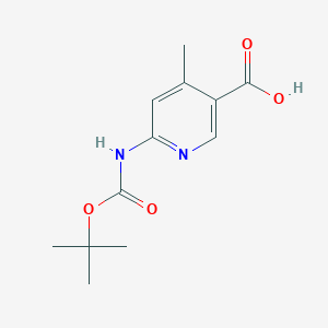 6-[(Tert-butoxycarbonyl)amino]-4-methylnicotinicacid