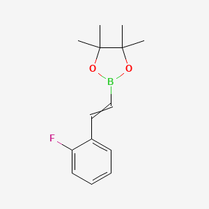 2-[2-(2-Fluorophenyl)ethenyl]-4,4,5,5-tetramethyl-1,3,2-dioxaborolane