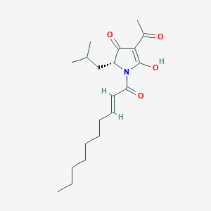molecular formula C20H31NO4 B8058902 (2R)-4-acetyl-1-[(E)-dec-2-enoyl]-5-hydroxy-2-(2-methylpropyl)-2H-pyrrol-3-one 