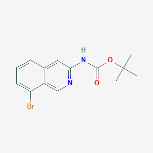 molecular formula C14H15BrN2O2 B8058951 tert-Butyl (8-Bromoisoquinolin-3-yl)carbamate 