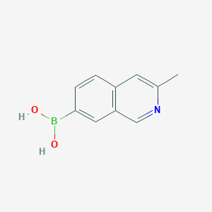molecular formula C10H10BNO2 B8059062 (3-Methylisoquinolin-7-yl)boronic acid 