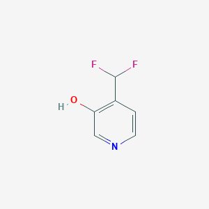 molecular formula C6H5F2NO B8059066 4-(Difluoromethyl)pyridin-3-ol 