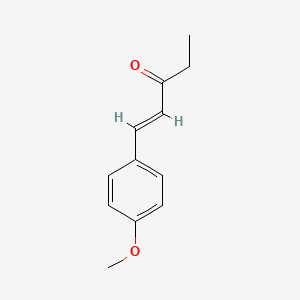 molecular formula C12H14O2 B8059111 1-(4-Methoxyphenyl)pent-1-en-3-one CAS No. 82297-64-1