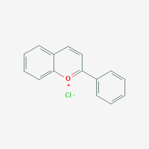 molecular formula C15H11ClO B080592 2-Phenyl-1-benzopyrylium chloride CAS No. 13329-14-1