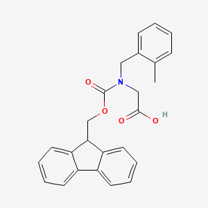 molecular formula C25H23NO4 B8059256 N-Fmoc-2-methylbenzyl-glycine 