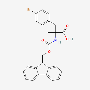 molecular formula C25H22BrNO4 B8059335 Fmoc-alpha-methyl-l-4-bromophenylalanine 
