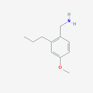 molecular formula C11H17NO B8059489 Benzenemethanamine, 4-methoxy-N-propyl- 