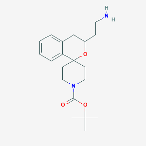 Tert-butyl 3-(2-aminoethyl)spiro[3,4-dihydroisochromene-1,4'-piperidine]-1'-carboxylate