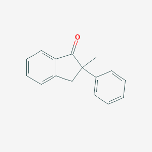 molecular formula C16H14O B080597 2-METHYL-2-PHENYL-INDAN-1-ONE CAS No. 10474-32-5