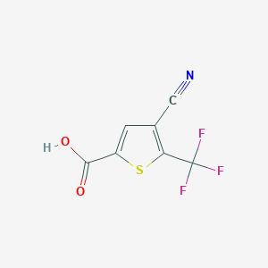 4-Cyano-5-(trifluoromethyl)thiophene-2-carboxylic acid