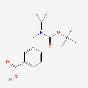 3-[(tert-Butoxycarbonylcyclopropylamino)-methyl]-benzoic acid