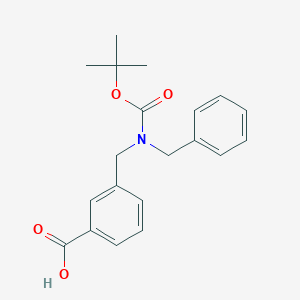 molecular formula C20H23NO4 B8059743 3-[(Benzyl-tert-butoxycarbonylamino)-methyl]-benzoic acid 