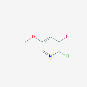 molecular formula C6H5ClFNO B8059797 2-Chloro-3-fluoro-5-methoxypyridine 