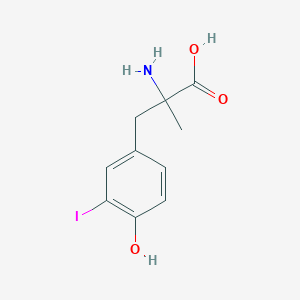 molecular formula C10H12INO3 B080598 3-Iodo-alpha-methyltyrosine CAS No. 14684-02-7