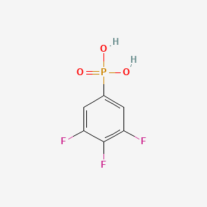 molecular formula C6H4F3O3P B8059804 3,4,5-Trifluorophenylphosphonic acid 