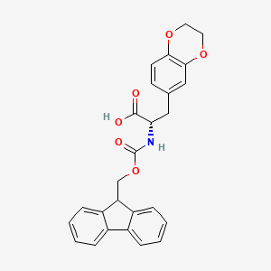 molecular formula C26H23NO6 B8059902 Fmoc-L-3,4(ethylenedioxy)phenylalanine 