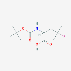 molecular formula C11H20FNO4 B8060695 2-((tert-butoxycarbonyl)amino)-4-fluoro-4-methylpentanoic acid 