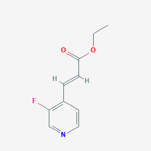 molecular formula C10H10FNO2 B8060797 Ethyl (2E)-3-(3-fluoropyridin-4-yl)prop-2-enoate 