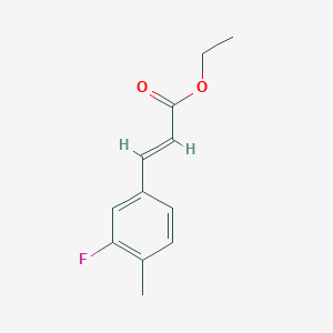 molecular formula C12H13FO2 B8060851 Ethyl (2E)-3-(3-fluoro-4-methylphenyl)prop-2-enoate 