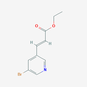 molecular formula C10H10BrNO2 B8060853 Ethyl (2E)-3-(5-bromopyridin-3-yl)prop-2-enoate 