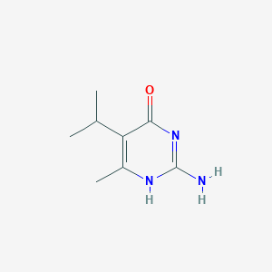 molecular formula C8H13N3O B8060856 2-amino-6-methyl-5-propan-2-yl-1H-pyrimidin-4-one 