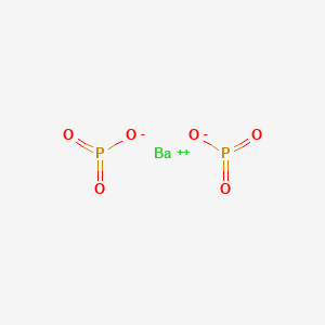 molecular formula Ba(PO3)2<br>BaO6P2 B080609 Barium metaphosphate CAS No. 13762-83-9