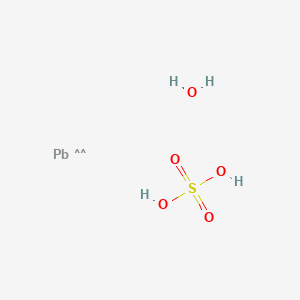 molecular formula H4O5PbS B080611 Lead oxide sulfate CAS No. 12036-76-9