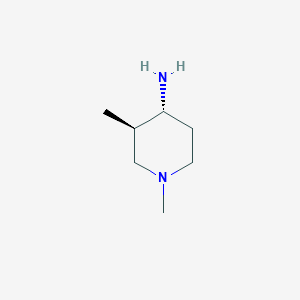 molecular formula C7H16N2 B8061277 trans-1,3-Dimethylpiperidin-4-amine 