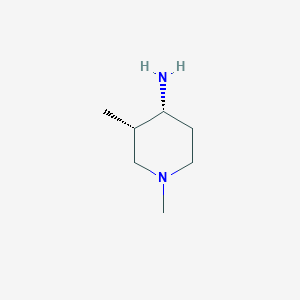 molecular formula C7H16N2 B8061282 (3S,4R)-1,3-dimethylpiperidin-4-amine 