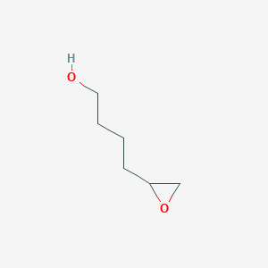 molecular formula C6H12O2 B8061476 4-(Oxiran-2-yl)butan-1-ol 