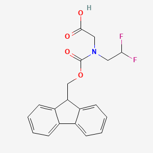 molecular formula C19H17F2NO4 B8061562 N-Fmoc-N-(2,2-difluoroethyl)-glycine 