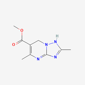 molecular formula C9H12N4O2 B8061784 methyl 2,5-dimethyl-1,7-dihydro-[1,2,4]triazolo[1,5-a]pyrimidine-6-carboxylate 