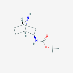 molecular formula C11H20N2O2 B8063184 TERT-BUTYL N-[EXO-7-AZABICYCLO[2.2.1]HEPTAN-2-YL]CARBAMATE 