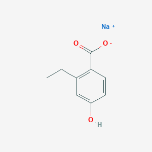 molecular formula C9H9NaO3 B8063457 sodium;2-ethyl-4-hydroxybenzoate 